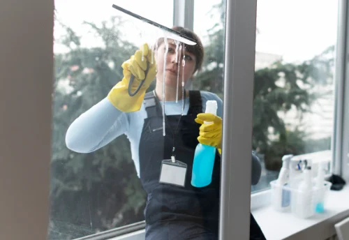 Nettoyage de vitres intérieures et extérieures à Brèves